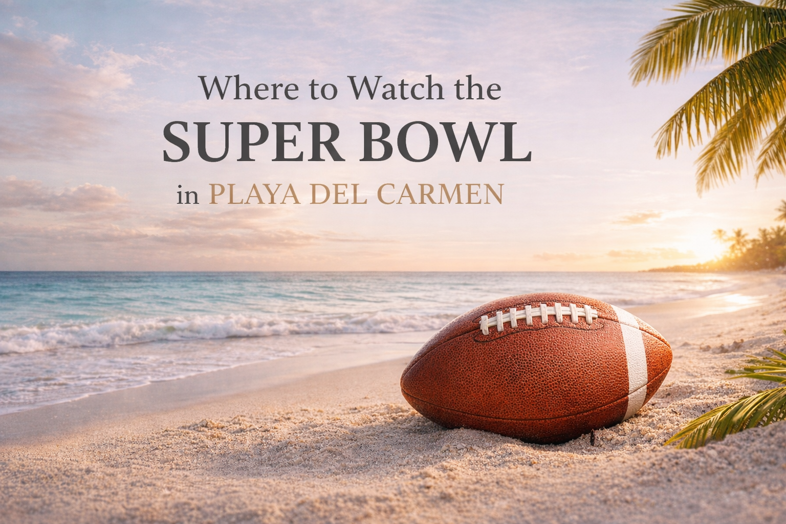 Where to watch The Super Bowl Playa del Carmen